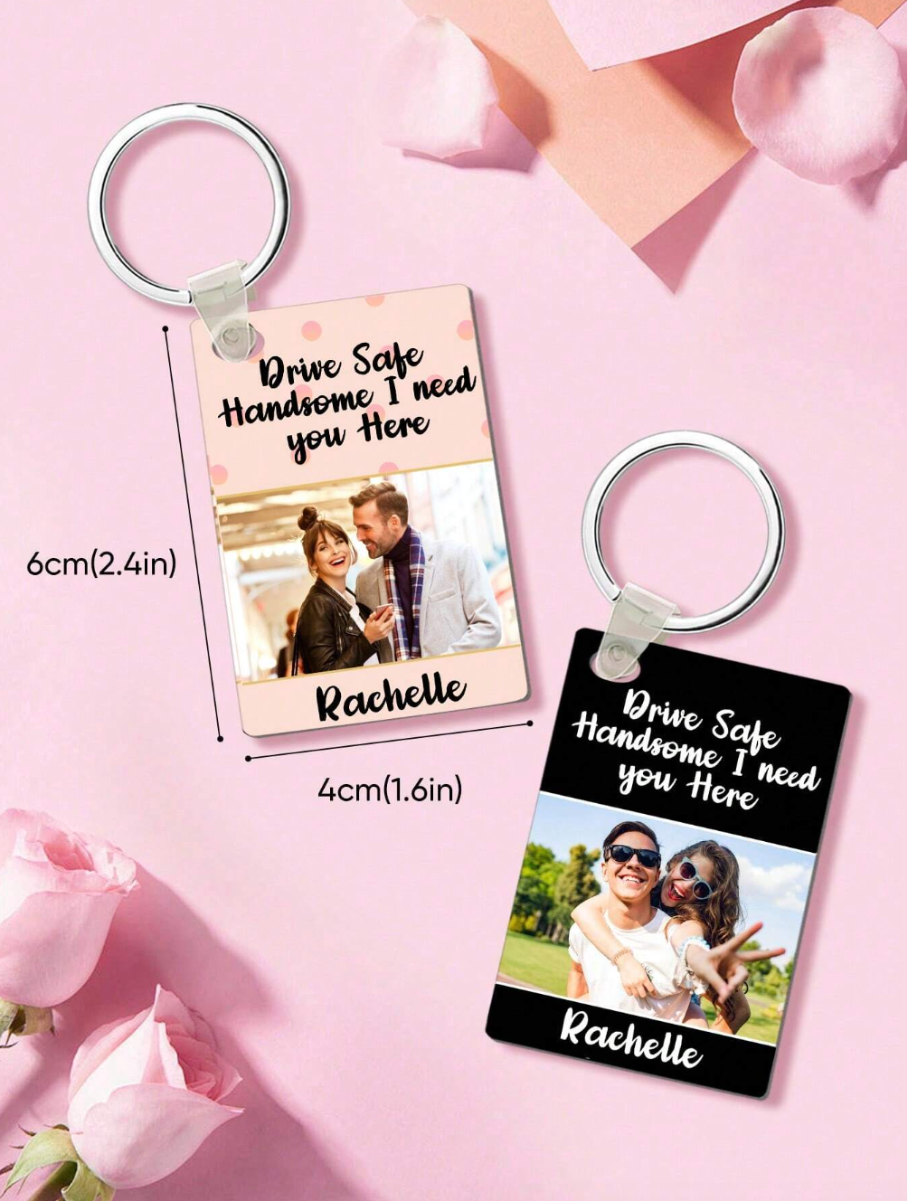 Personalized Family Photo Keychain