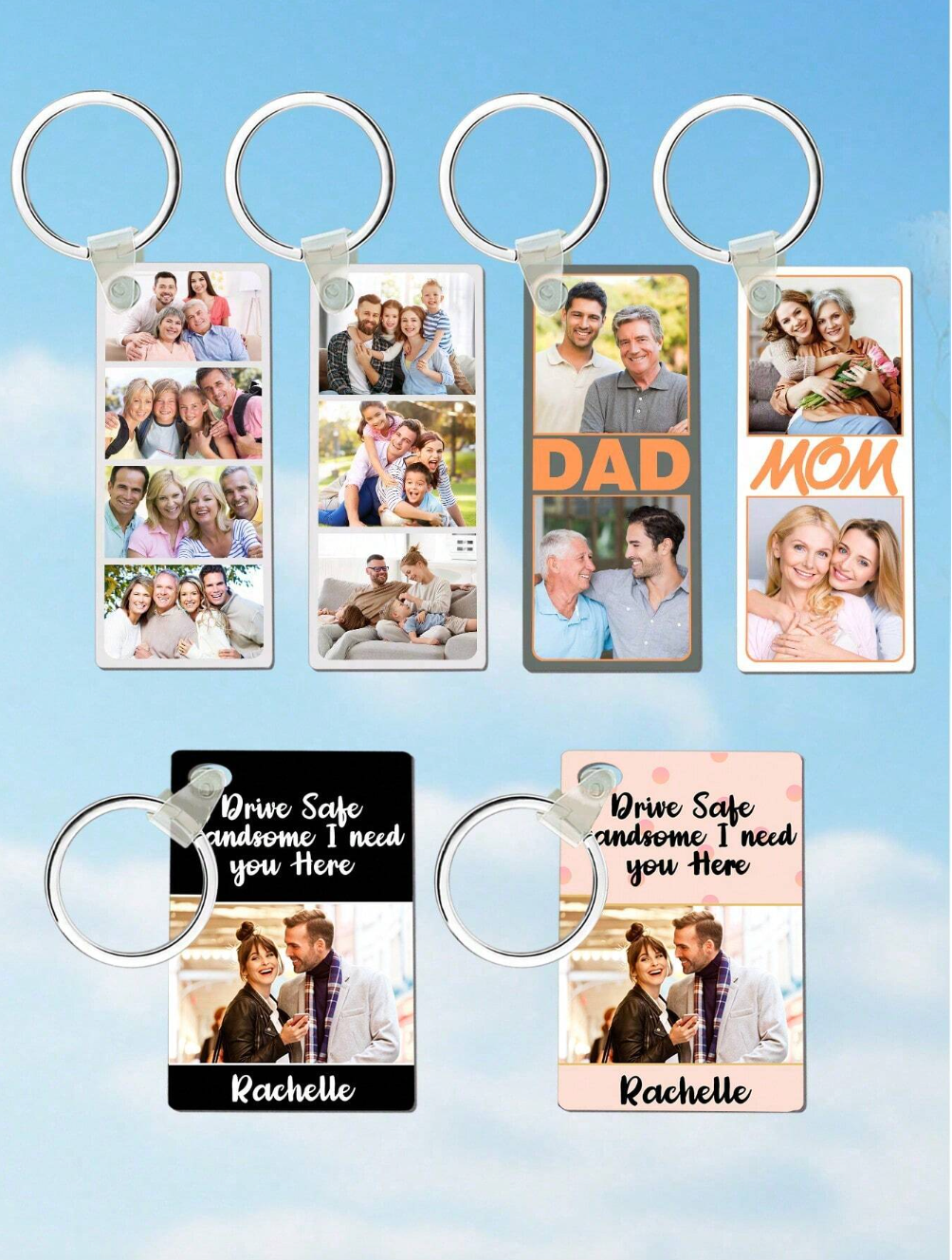 Personalized Family Photo Keychain