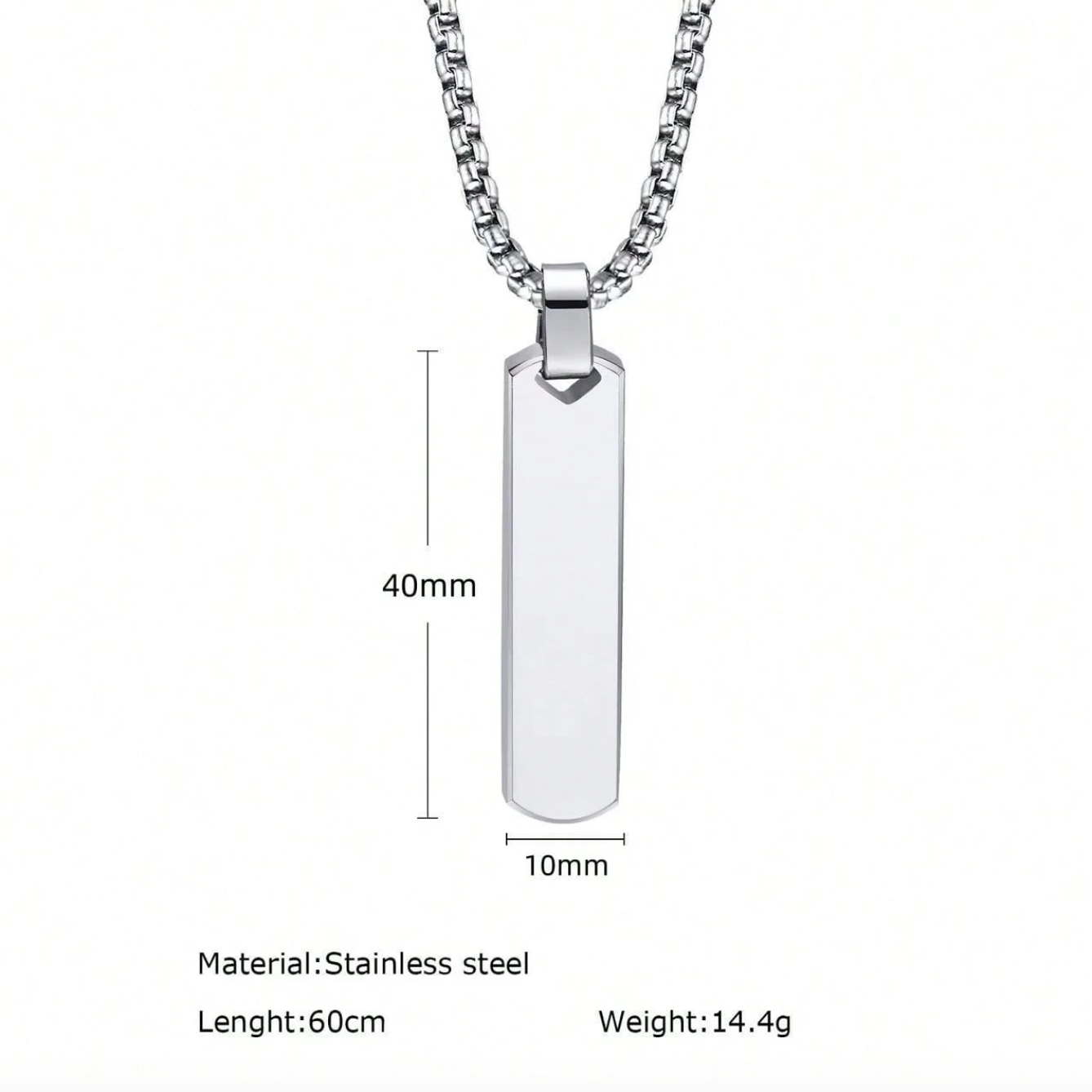 Personalized Couple Eye Photo Necklace