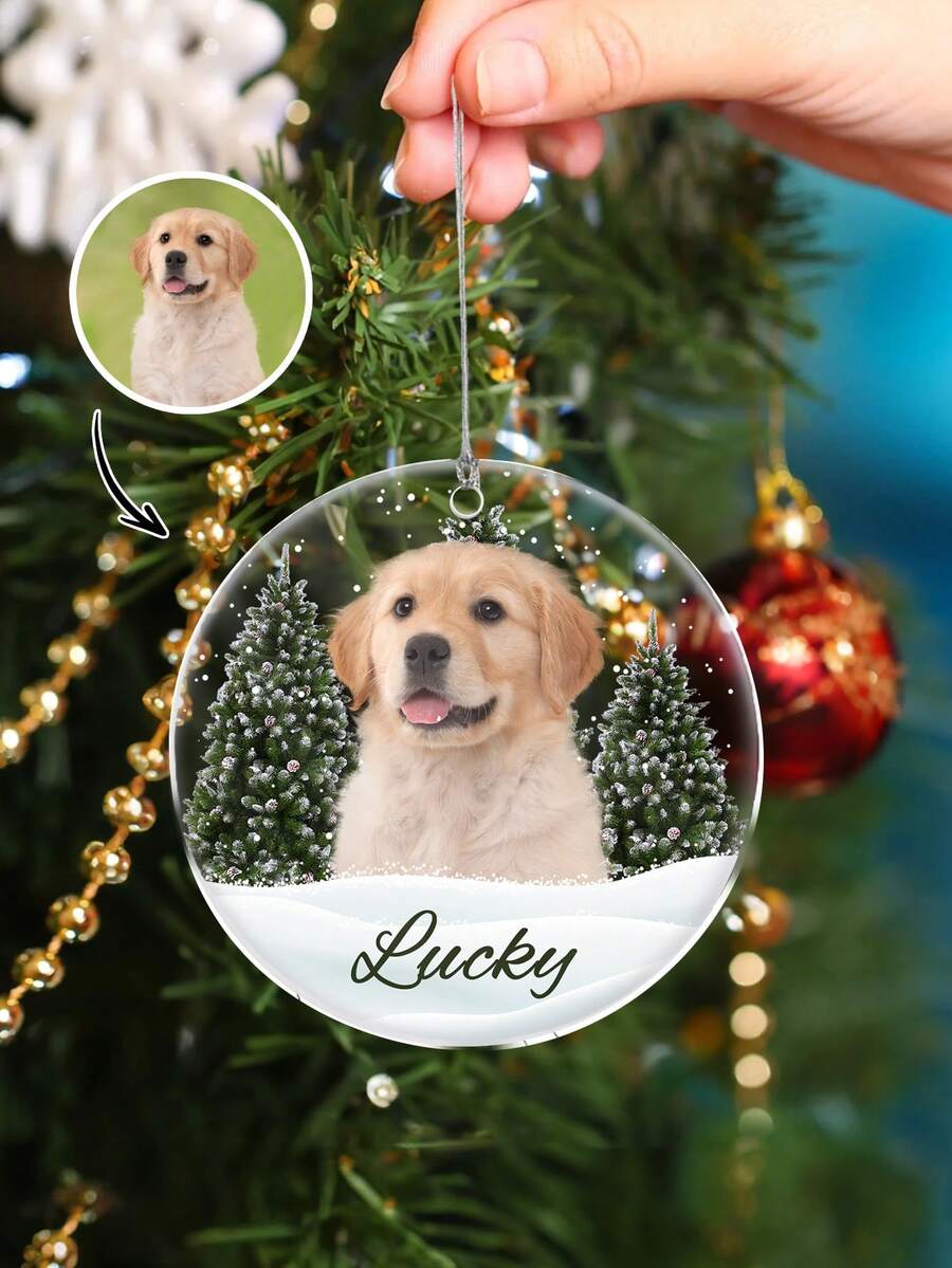 Personalized Custom Photo & Name Ornament Christmas Gift!