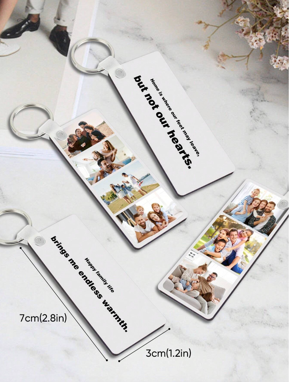 Personalized Family Photo Keychain