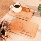 Personalized Wooden Tea Biscuit Board
